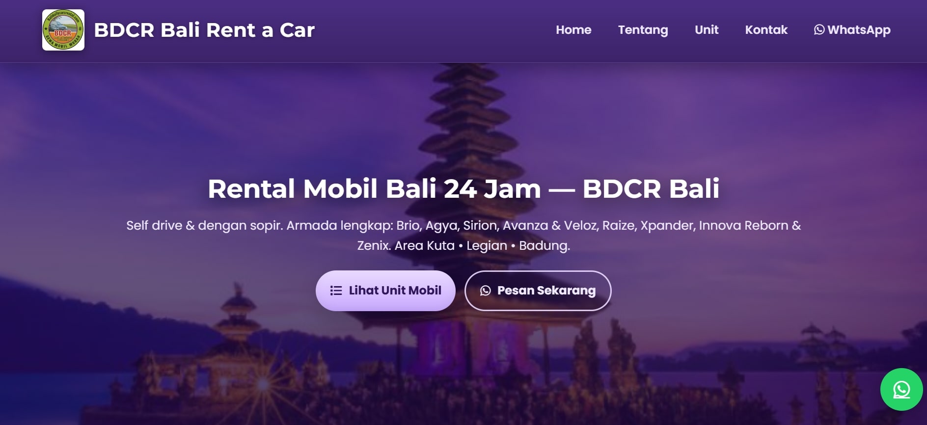 Bali Daily Cars Rental