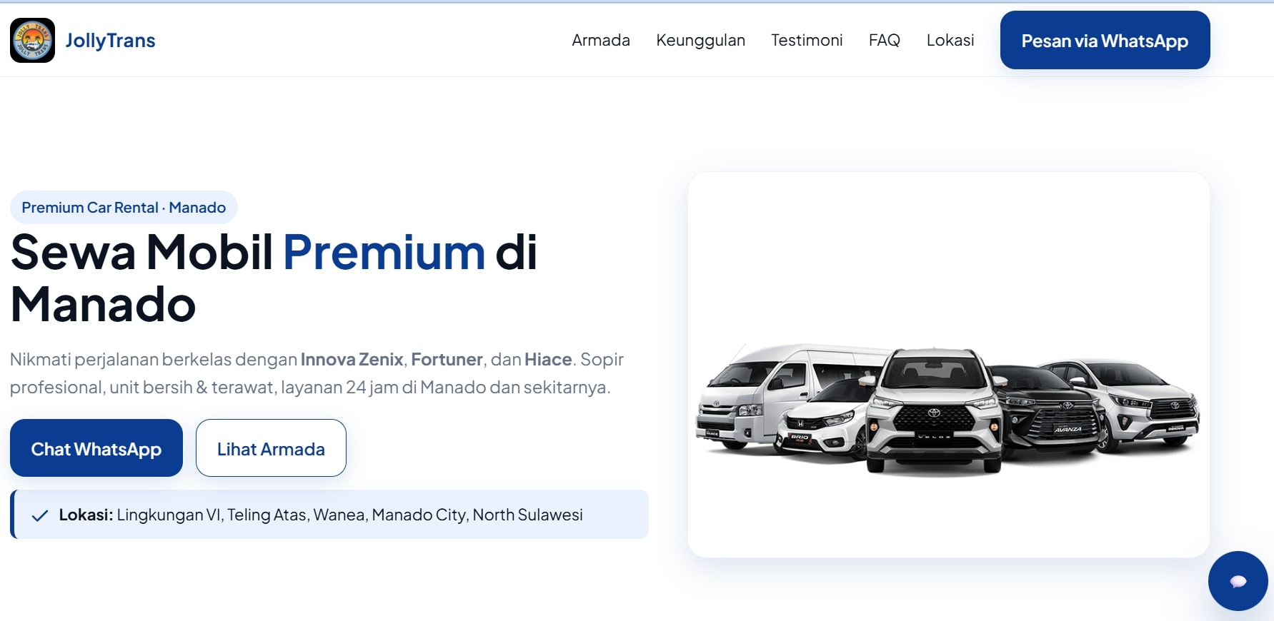 Jolly Trans Rental Manado