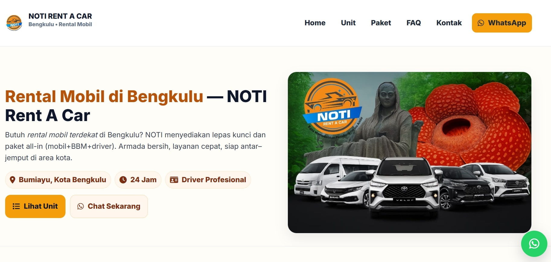 Noti Rental Bengkulu
