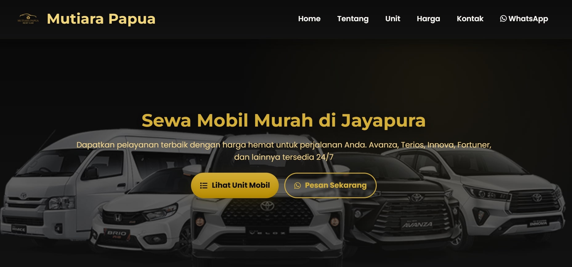 Rent Car Mutiara Papua